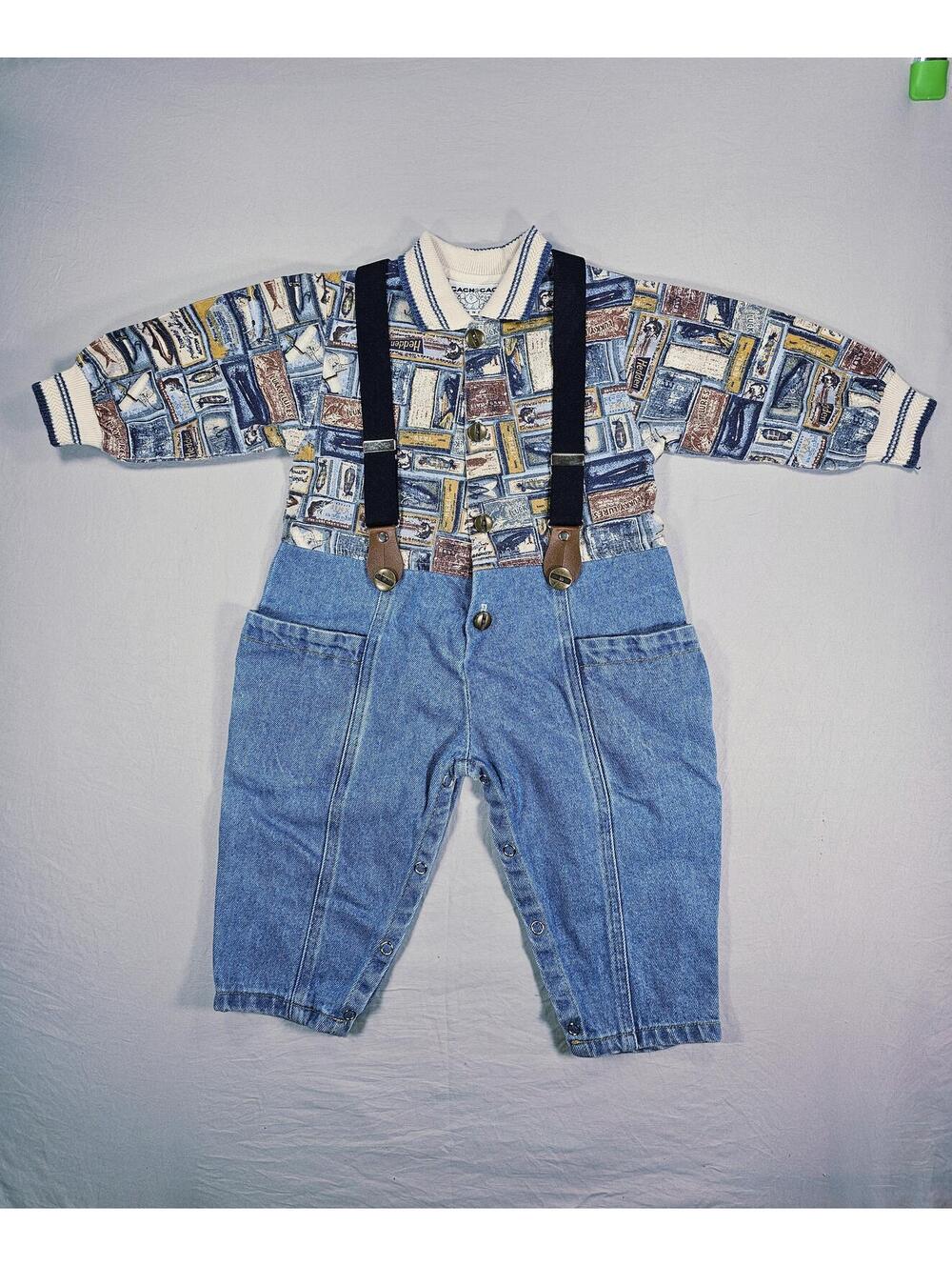 Cach Cach Vintage Kids Jumpsuit with Suspenders
